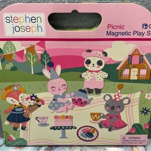 Stephen Joseph Picnic Magnetic Play Set Great for Airplane, Car travel